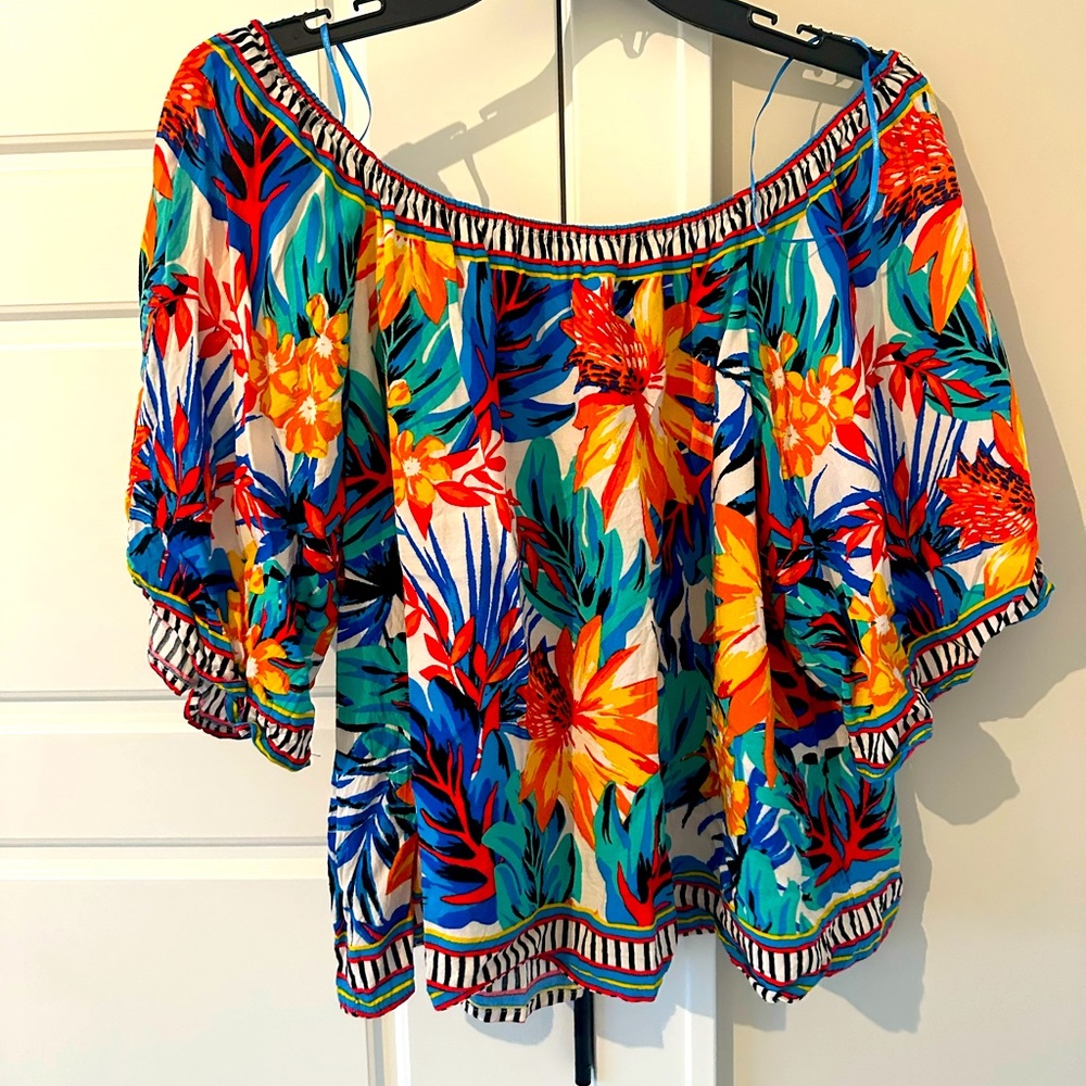 Floral off the shoulder top